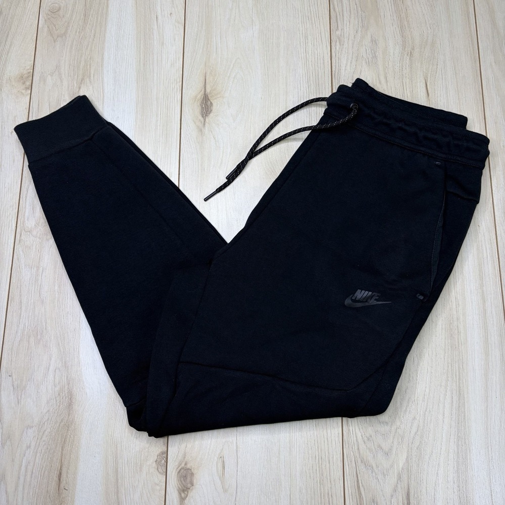 NWOT Nike Sportswear Tech Fleece Jogger Pants Black Men's Medium Slim Fit